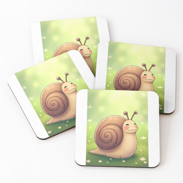 Item preview, Happy cartoon snail in soft light designed and sold by Mianku | Für das Leben.