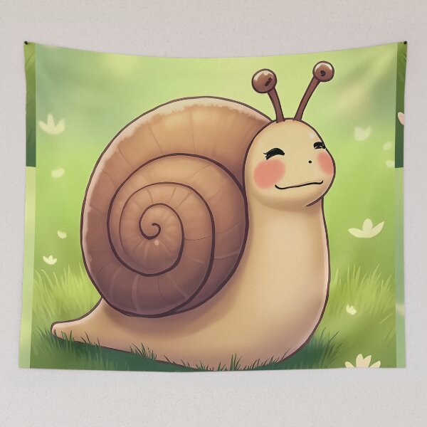 Item preview, Happy cartoon snail in soft light designed and sold by Mianku | Für das Leben.
