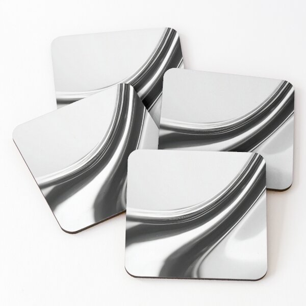 Item preview, Flowing silver shapes create texture designed and sold by anytka.
