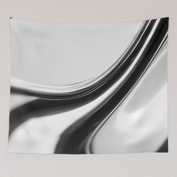 Item preview, Flowing silver shapes create texture designed and sold by anytka.