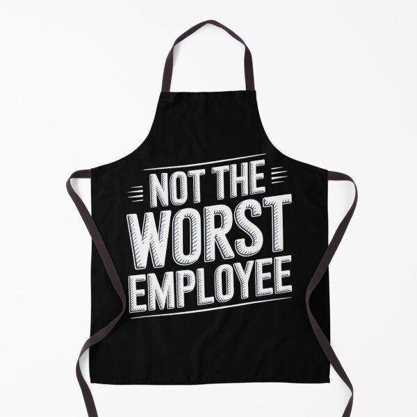 Item preview, Not The Worst Employee Retro Sarcastic Saying Employee designed and sold by DetroitMug.