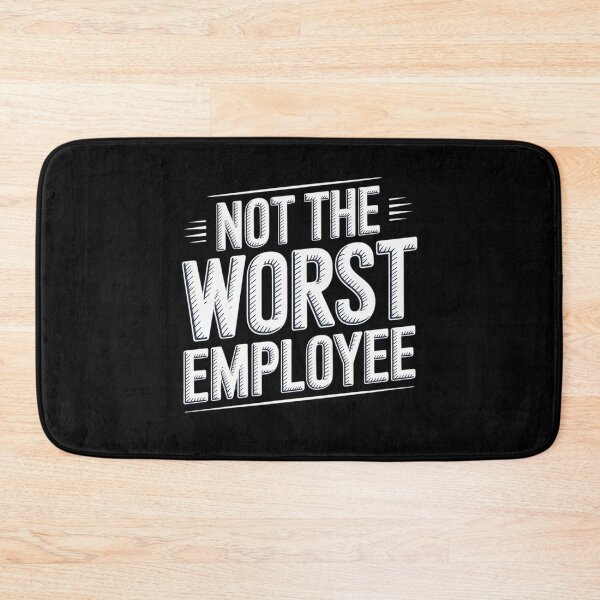 Item preview, Not The Worst Employee Retro Sarcastic Saying Employee designed and sold by DetroitMug.