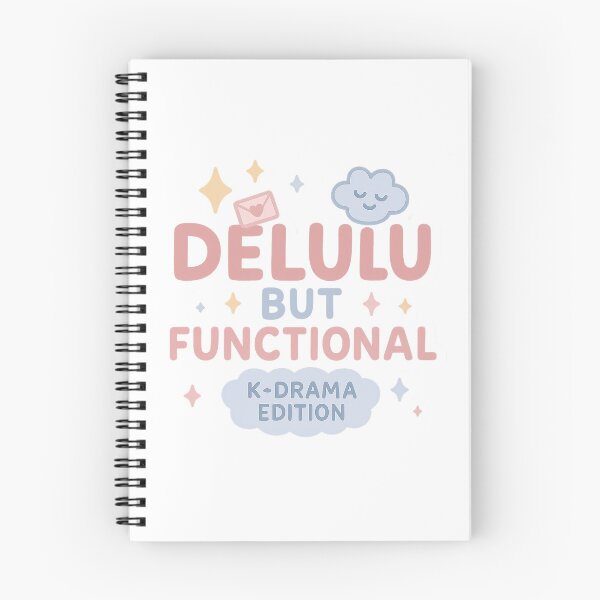 Item preview, Delulu But Functional – K-Drama Edition | Pastel Cute Korean Sticker designed and sold by Soft Seoul Studio.