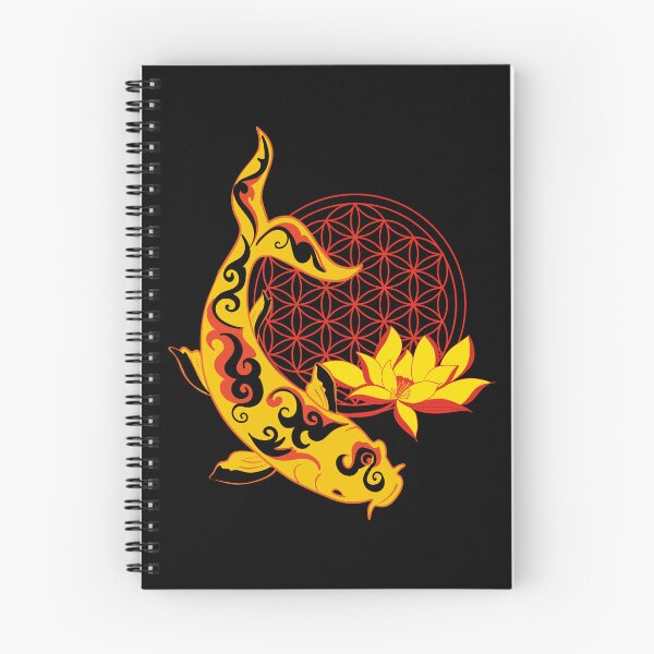 Item preview, Carpa Koi Dorada y Flor Roja de la Vida designed and sold by Herami.