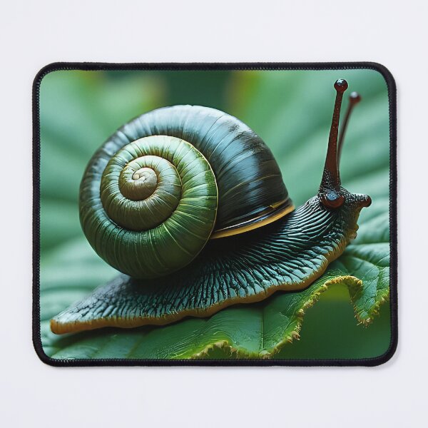 Item preview, Snail on a green leaf designed and sold by Mianku | Für das Leben.