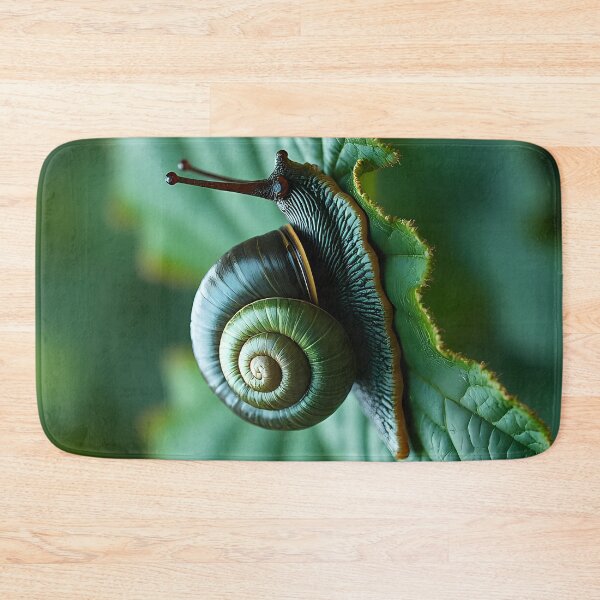 Item preview, Snail on a green leaf designed and sold by Mianku | Für das Leben.