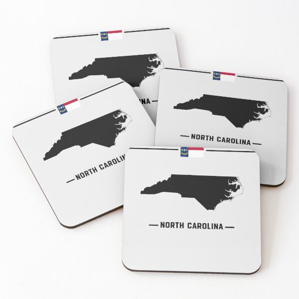 Item preview, North Carolina Pride, Simple State Map & Flag Silhouette designed and sold by mashmosh.