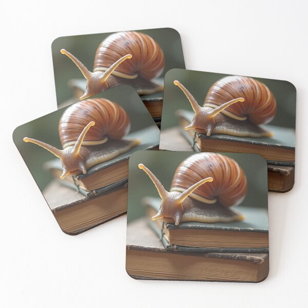 Item preview, snail on a pile of old books designed and sold by Mianku | Für das Leben.