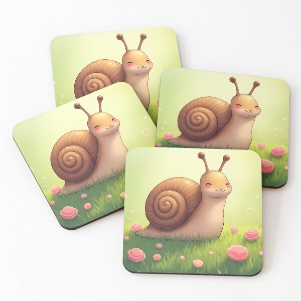 Item preview, Snail on rose meadow designed and sold by Mianku | Für das Leben.