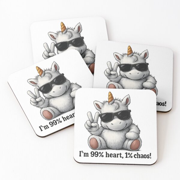 Item preview, Cool Unicorn With Peace Sign Quote designed and sold by Mastermind-Art.