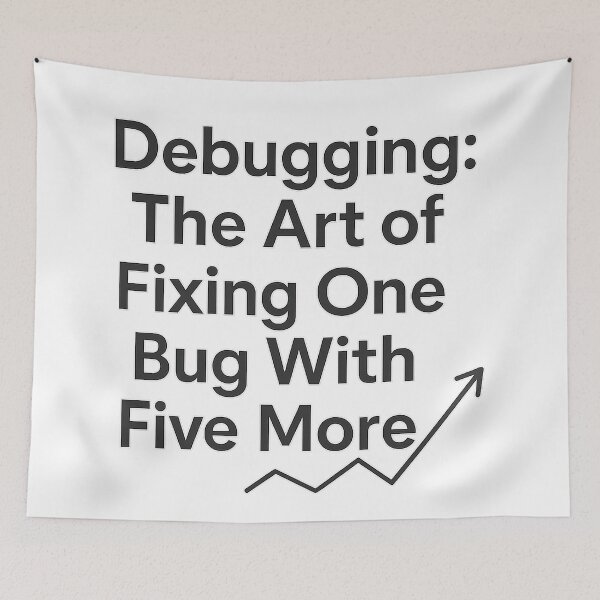 Item preview, Debugging: The Art of Fixing One Bug With Five More designed and sold by techy-rrr.