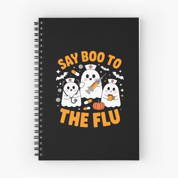 Item preview, Nurse Ghost Halloween Say Boo to The Flu designed and sold by DetroitMug.