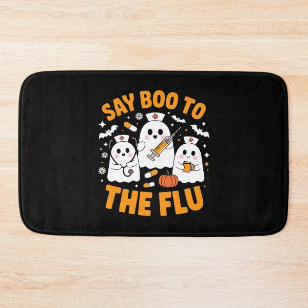 Item preview, Nurse Ghost Halloween Say Boo to The Flu designed and sold by DetroitMug.