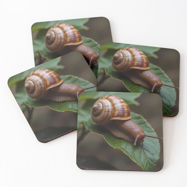 Item preview, Snail on a green leaf designed and sold by Mianku | Für das Leben.