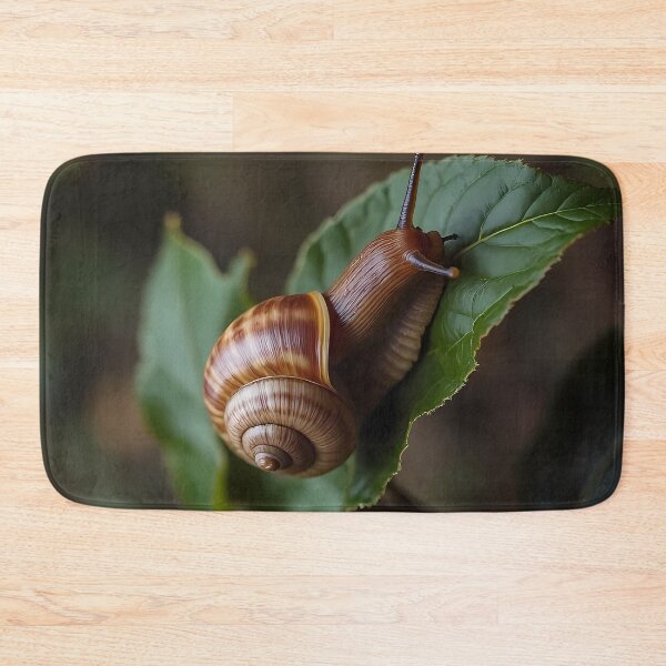 Artikelvorschau, Schnecke auf einem grünen Blatt entworfen und verkauft von Mianku | Für das Leben.