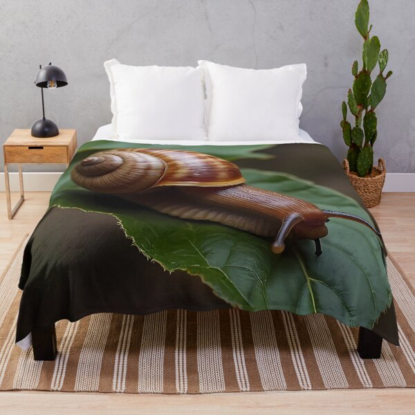 Item preview, Snail on a green leaf designed and sold by Mianku | Für das Leben.