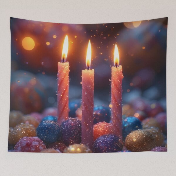 Item preview, Festive candle illumination with sparkling baubles designed and sold by Mianku | Für das Leben.