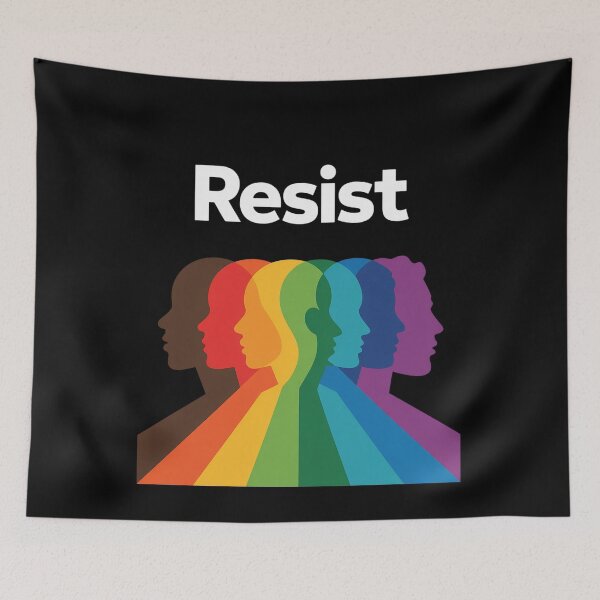 Item preview, Save P.B.S Resist Rainbow Character Graphic designed and sold by IhanVaanMaArt.
