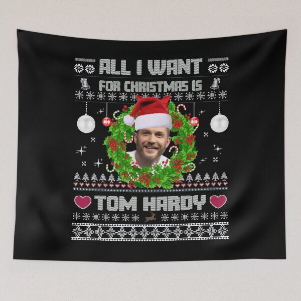 Item preview, All I Want for Christmas is Tom Hardy Funny Christmas  designed and sold by HeidixHDesigns.