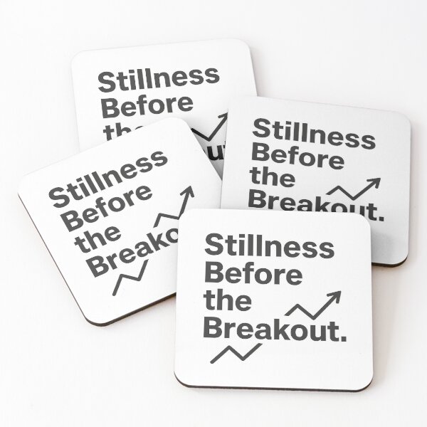 Item preview, Stillness Before the Breakout — Trader Mindset Quote designed and sold by techy-rrr.