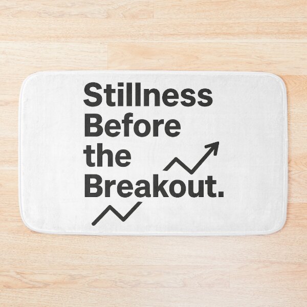 Item preview, Stillness Before the Breakout — Trader Mindset Quote designed and sold by techy-rrr.