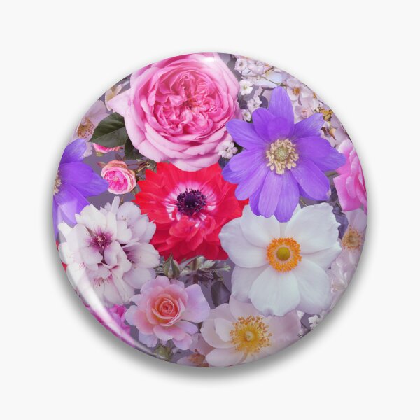 Item preview, Pink Peonies and Roses Flower Pattern designed and sold by Petra Lang.