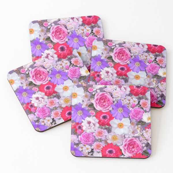 Item preview, Pink Peonies and Roses Flower Pattern designed and sold by Petra Lang.