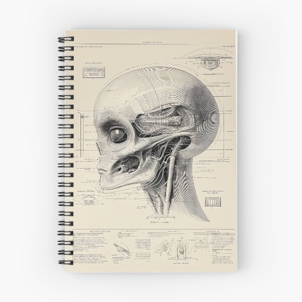 Item preview, Alien Anatomy Diagram designed and sold by lautir.