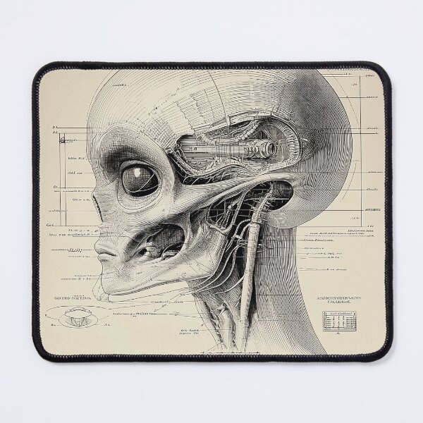 Item preview, Alien Anatomy Diagram designed and sold by lautir.