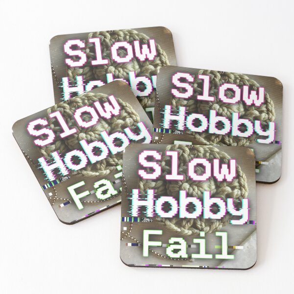 Item preview, Slow Hobby Fail Glitch Design with Handmade Crafts and Pixel Distortion designed and sold by SplashTastic.