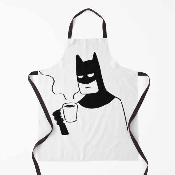 Item preview, Tired Superhero Coffee Doodle Funny Bat Minimalist Illustration WFH Aesthetic Sarcastic Mornings Sticker designed and sold by HimBoo.