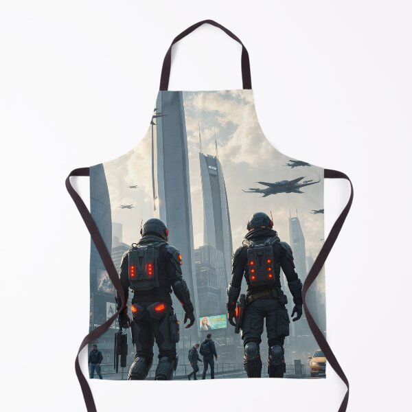 Item preview, Futuristic Cyberpunk with Armored Figures designed and sold by Ink Art Design.