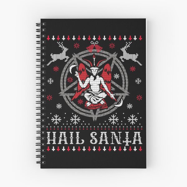 Item preview, Hail Santa Baphomet Occult Ugly Christmas Sweater Knit Pattern designed and sold by MassonCalepon.