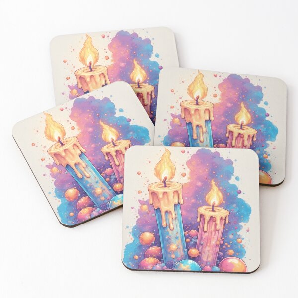 Item preview, Colorful candles and spheres illustration designed and sold by Mianku | Für das Leben.