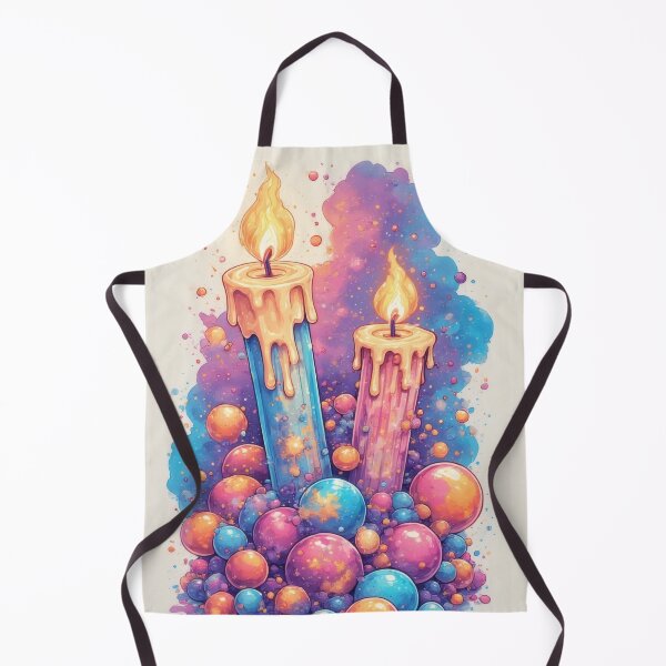 Item preview, Colorful candles and spheres illustration designed and sold by Mianku | Für das Leben.