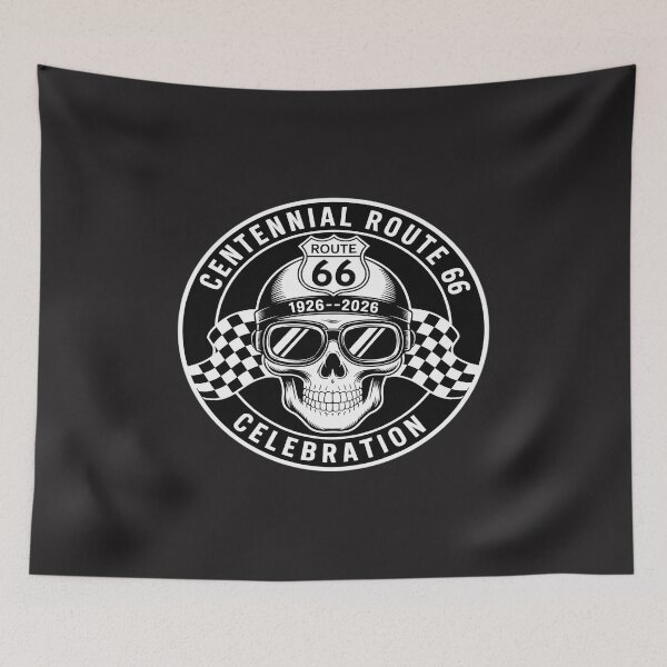 Item preview, Route 66 100 Years Anniversary Mother Road Skull Legendary designed and sold by TAYLOROUSDALE.