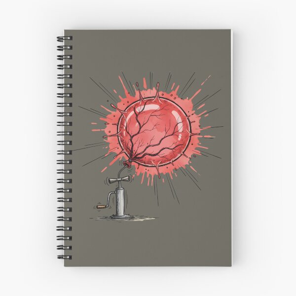 Item preview, Exploding Red Balloon Under Pressure Breaking Point Cartoon designed and sold by Messy-Marker.