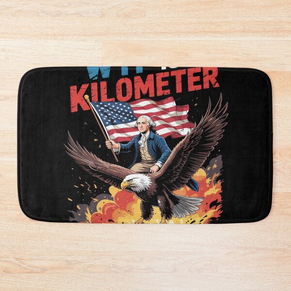 Item preview, WTF Is A Kilometer Funny Patriotic American Freedom3  designed and sold by NailMolisa.