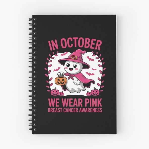 Item preview, October We Wear Pink Breast Cancer Awareness Halloween designed and sold by CultureSpec.