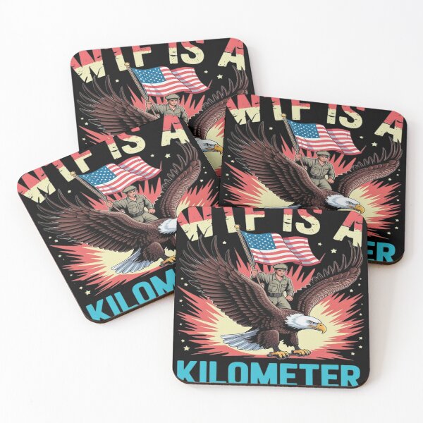 Item preview, WTF Is A Kilometer Funny Patriotic American Freedom4  designed and sold by NailMolisa.