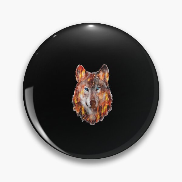 Item preview, wolf escape from hill fire designed and sold by visionnen.
