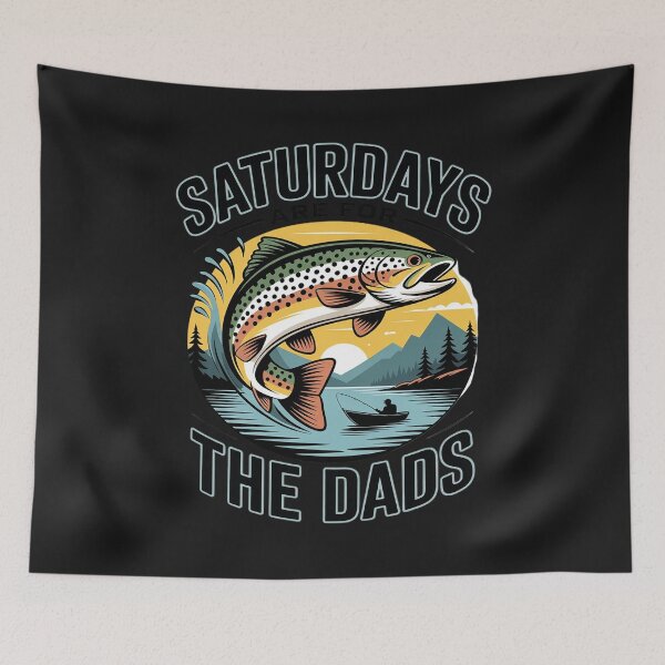 Item preview, Saturdays For Dads Funny Fishing Father's Day designed and sold by TAYLOROUSDALE.