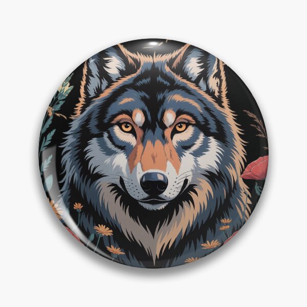 Item preview, Black Wolf Full Moon Boho Floral Mystical Women  designed and sold by MyzoToyota.