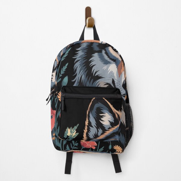 Item preview, Black Wolf Full Moon Boho Floral Mystical Women  designed and sold by MyzoToyota.