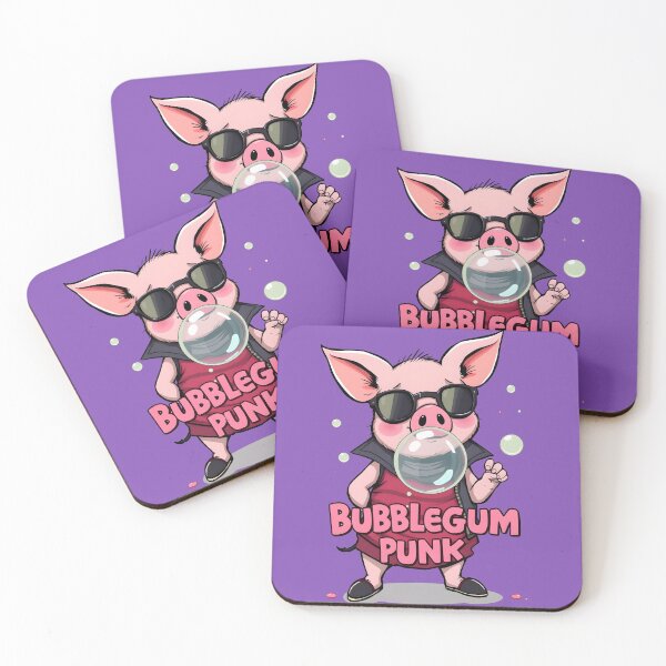 Item preview, Playground Punk Pig Bubblegum Attitude designed and sold by Amplify-n-Co.