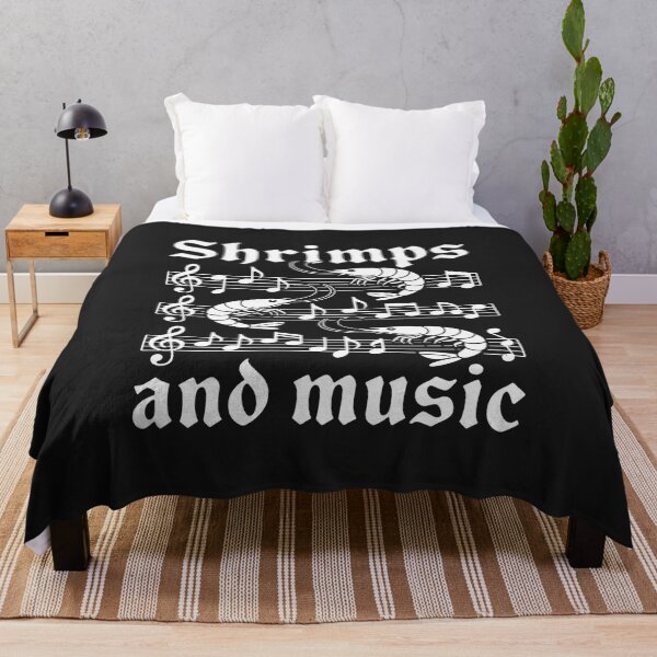 Item preview, Seafood Fan Music and Shrimps Ironic Saying designed and sold by TAYLOROUSDALE.
