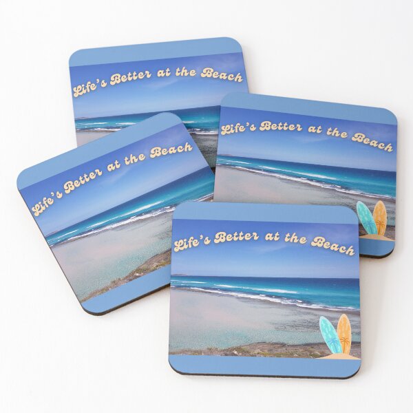 Item preview, Life’s Better at the Beach – Retro Surf Vibes Coastal Art designed and sold by MadeInNapTime.