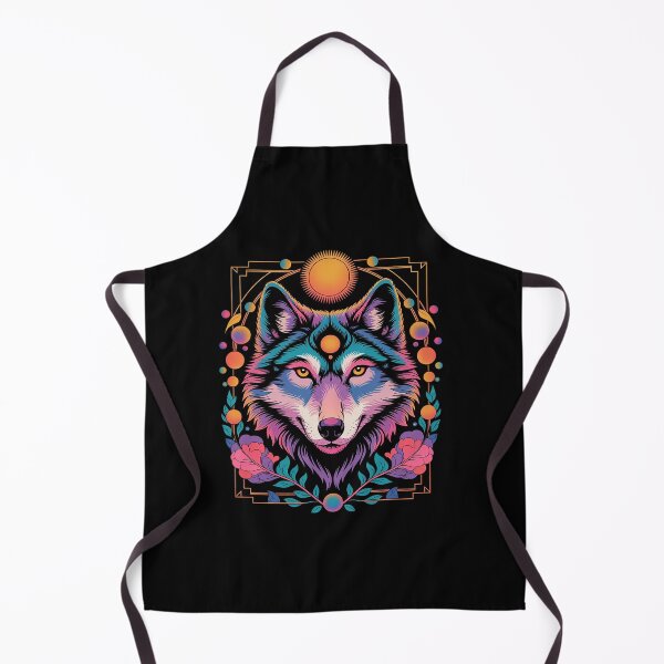 Item preview, Bohemian Wolf Floral Boho Wolf With Flowers designed and sold by MyzoToyota.
