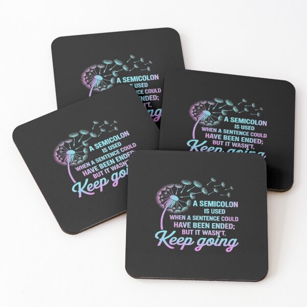 Item preview, Semicolon Definition Dandelion Suicide Prevention Awareness designed and sold by TAYLOROUSDALE.