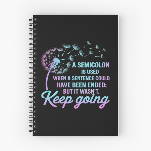 Item preview, Semicolon Definition Dandelion Suicide Prevention Awareness designed and sold by TAYLOROUSDALE.